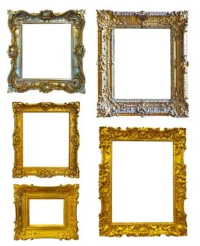 Set of few picture frames Stock Photos