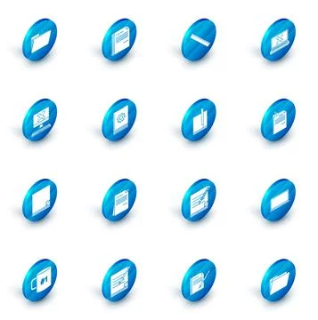 Set File document, Ruler, Laptop and cross mark on screen, Computer with イラスト素材