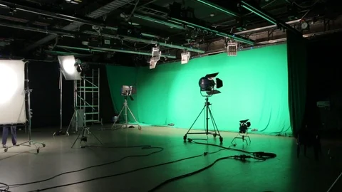 The Set Film Lighting Stock Footage 87689875