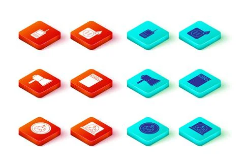 Set Fire flame, Interior fireplace, Megaphone, Open matchbox and matches Ilustração Stock