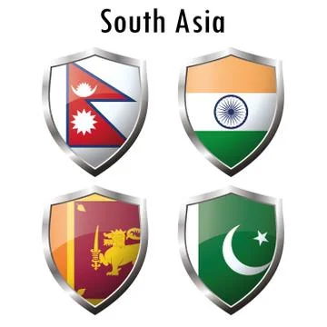 Set flag icon Stock Illustration