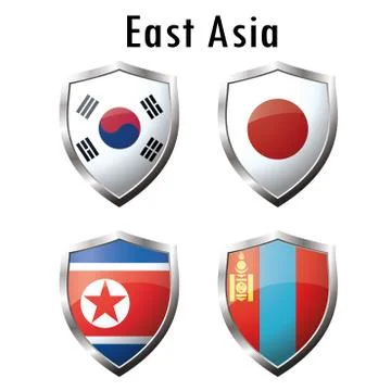 Set flag icon Stock Illustration