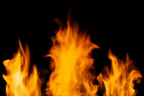 Set of flame design elements Stock Photos