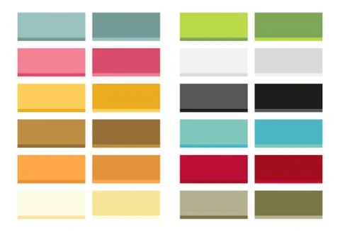 Set of flat buttons Stock Illustration