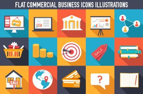 Set of flat communication concepts illustrations. Vector backgro Stock Illustration