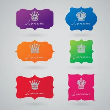 Set of flat icons Stock Illustration