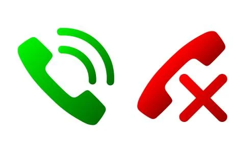 Set of flat phone icons. Vector illustration. Stock Illustration