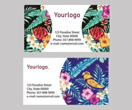 Set of floral universal art patterns. Suitable for greeting cards, baby showe Stock Illustration