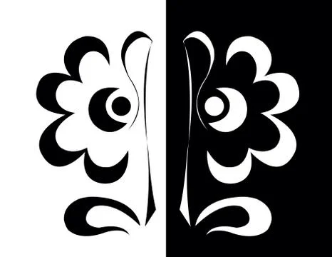 Set of flowers Stock Illustration