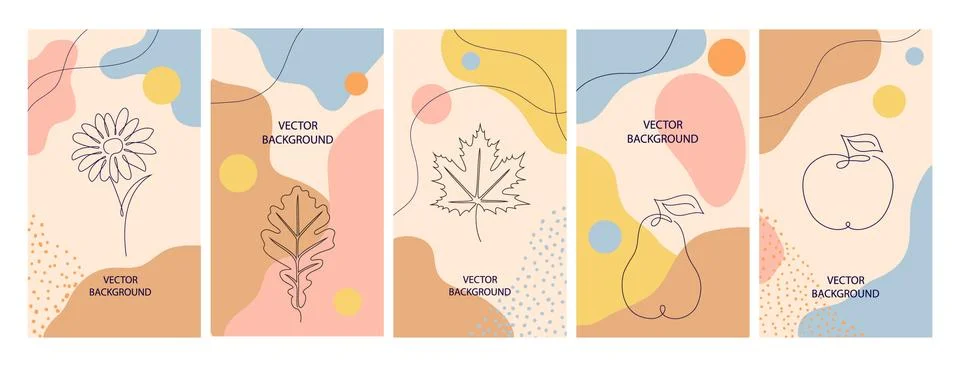 Set of flyers Stock Illustration