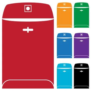 Set of folders Stock Illustration