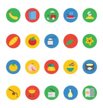 Set of Food Vectors Stock Illustration