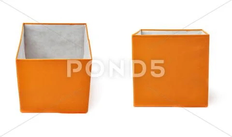 Set of Foot stool ottoman pouffe over isolated white background Stock Photos