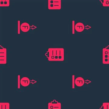 Set Force of physic formula and To do list planning on seamless pattern. Vector Stock Illustration