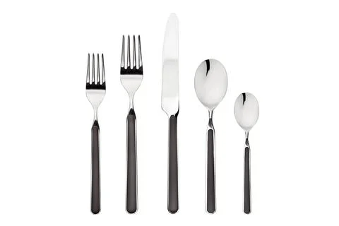 Set of fork, knife and spoon isolated on white background. Cutlery is on the Stock Photos