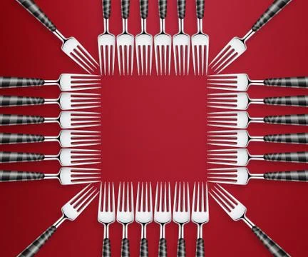 Set of forks Stock Photos