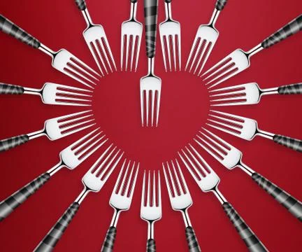 Set of forks Stock Photos