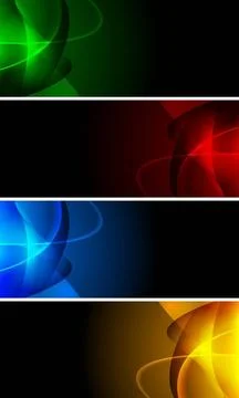 Set of four dark banners Set of four dark banners Copyright: xZoonar.com/E... Foto stock