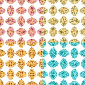Set of four drop seamless patterns Stock Illustration
