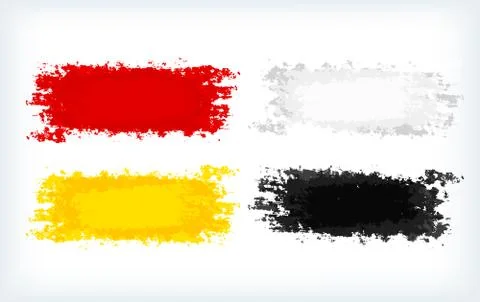 Set of four grunge vector textures Illustrazione stock