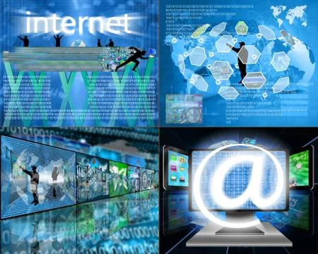 Set of four images Illustration