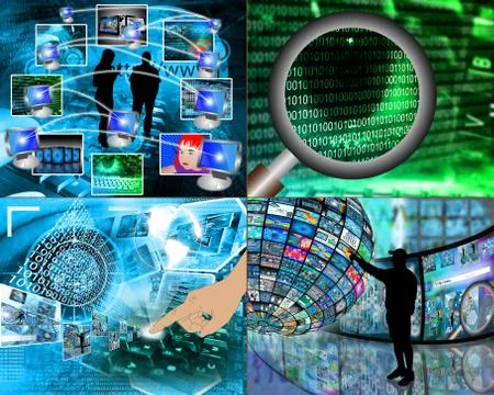 Set of four images Illustration