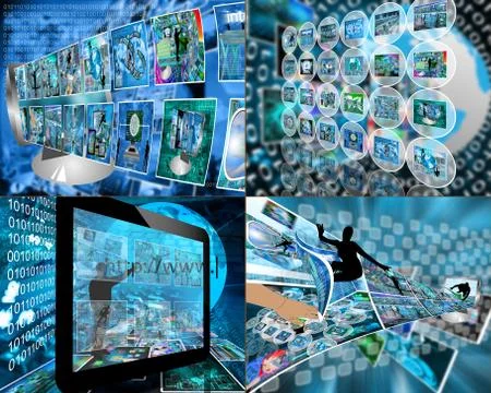 Set of four images Illustration