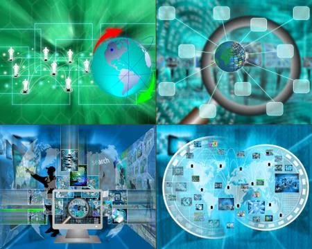 Set of four images Illustration