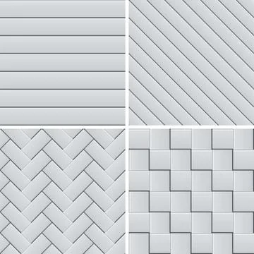 Set of four seamless patterns Stock Illustration