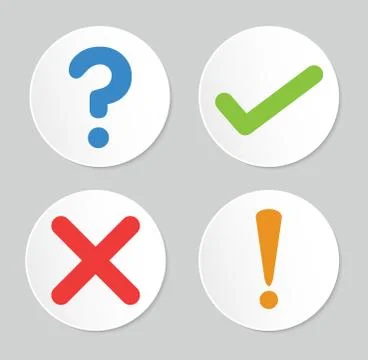 A set of four simple web buttons Иллюстрация