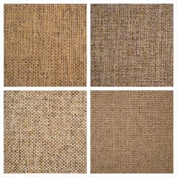 Set from four textile backgrounds Foto stock