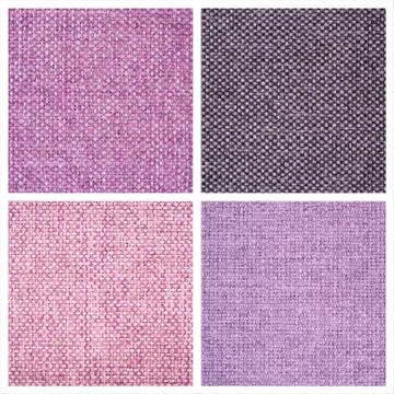 Set from four textile backgrounds Foto stock
