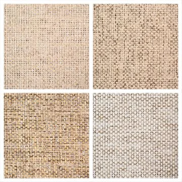 Set from four textile backgrounds Foto stock
