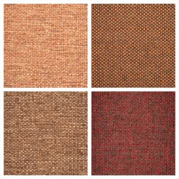 Set from four textile backgrounds Stock Photos