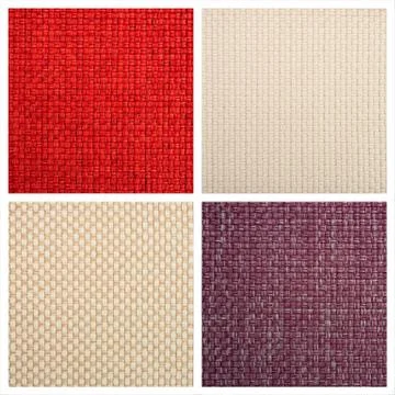 Set from four textile backgrounds Stock Photos