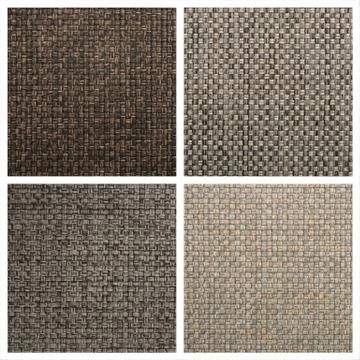 Set from four textile backgrounds Stock Photos