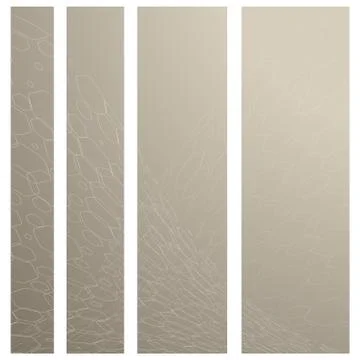 Set of four vertical dark beige web banner backgrounds of standart size with  Illustrazione stock