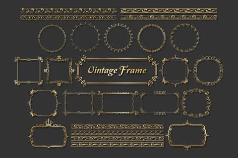 Set frame 库存插图