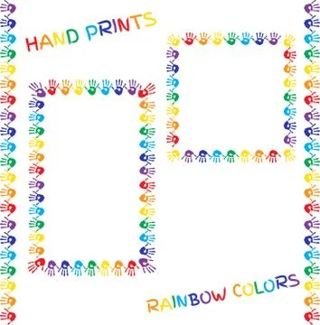 Set of frames and borders. Stock Illustration