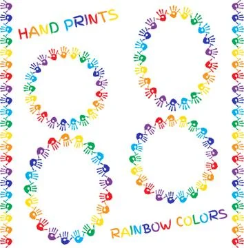 Set of frames and borders. Stock Illustration