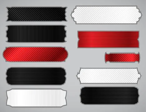 Set of frames decorative Stock Illustration