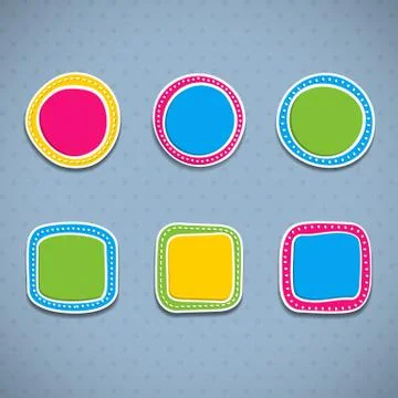 Set of frames Stock Illustration