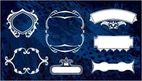 Set of frames Stock Illustration