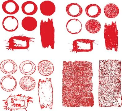 Set of frames Illustrazione stock