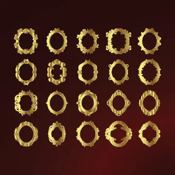 Set Of Frames Illustrazione stock