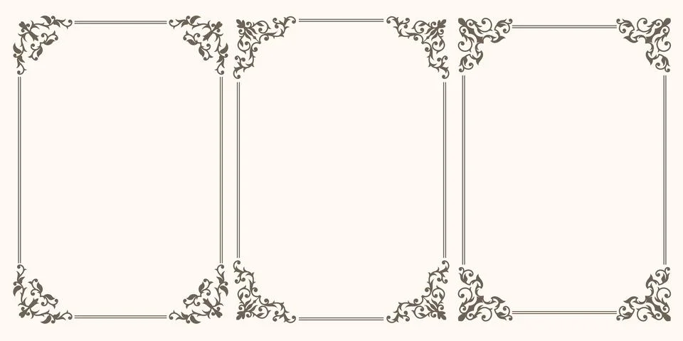 Set with frames Stock Illustration