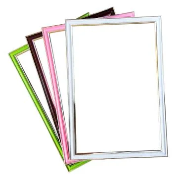 Set of  frames  isolated on white background Stock-Fotos