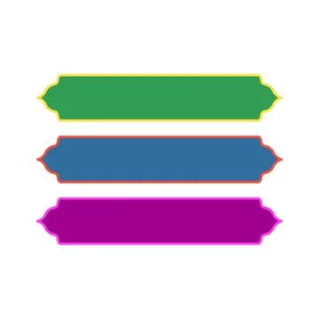 Set of frames in retro style. Decorative elements for design. Religious frames Stock Illustration