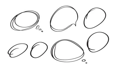 Set of frames sketch doodle. Calligraphy Vector illustration EPS10 Illustrazione stock