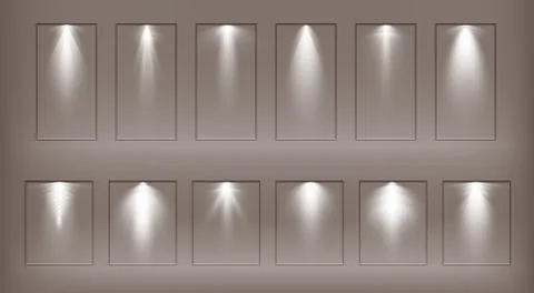 A set of frames of a soviet weighing on the wall. Frame for the image, rectan 스톡 일러스트